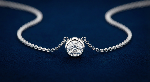 Bezel-Set Round Diamond Chain