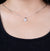 Dove Solitaire Pendant with Chain